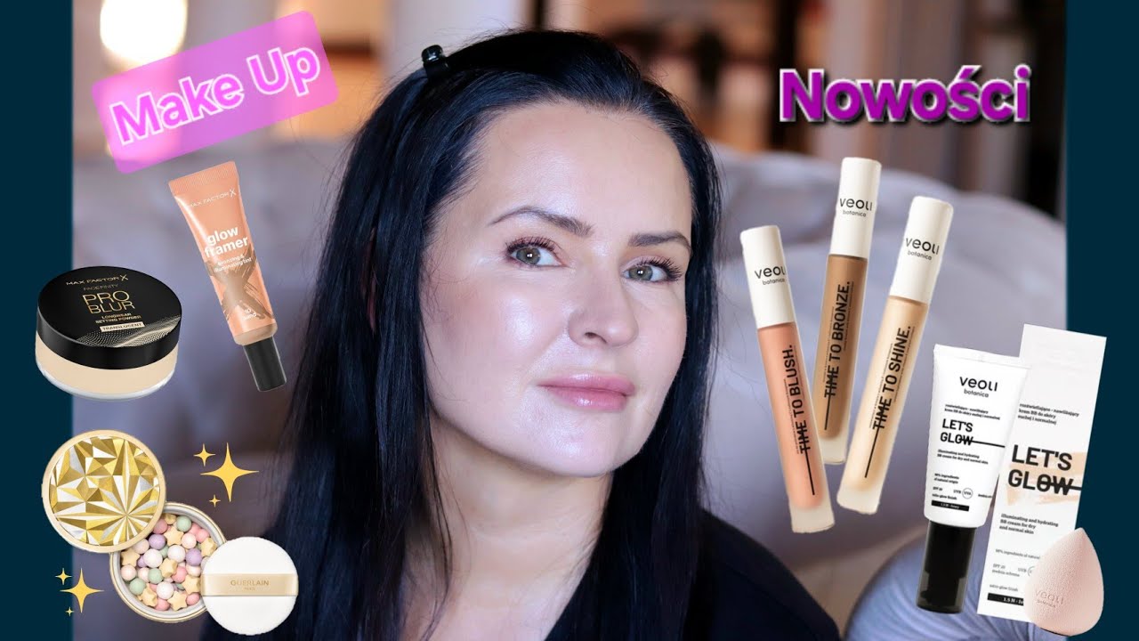 MakeUp Nowościami -Pielęgnujący Krem BB, Świąteczne Meteoryty, Rozświetlony Kontur, Blurujący Puder 