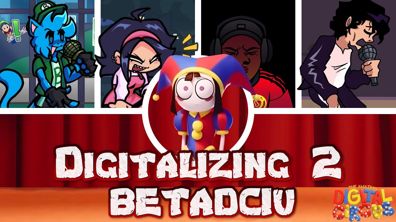 DIGITALIZING 2 But Every Turn Different Character Sings 😼🎶 (FNF: The Amazing Digital Circus)