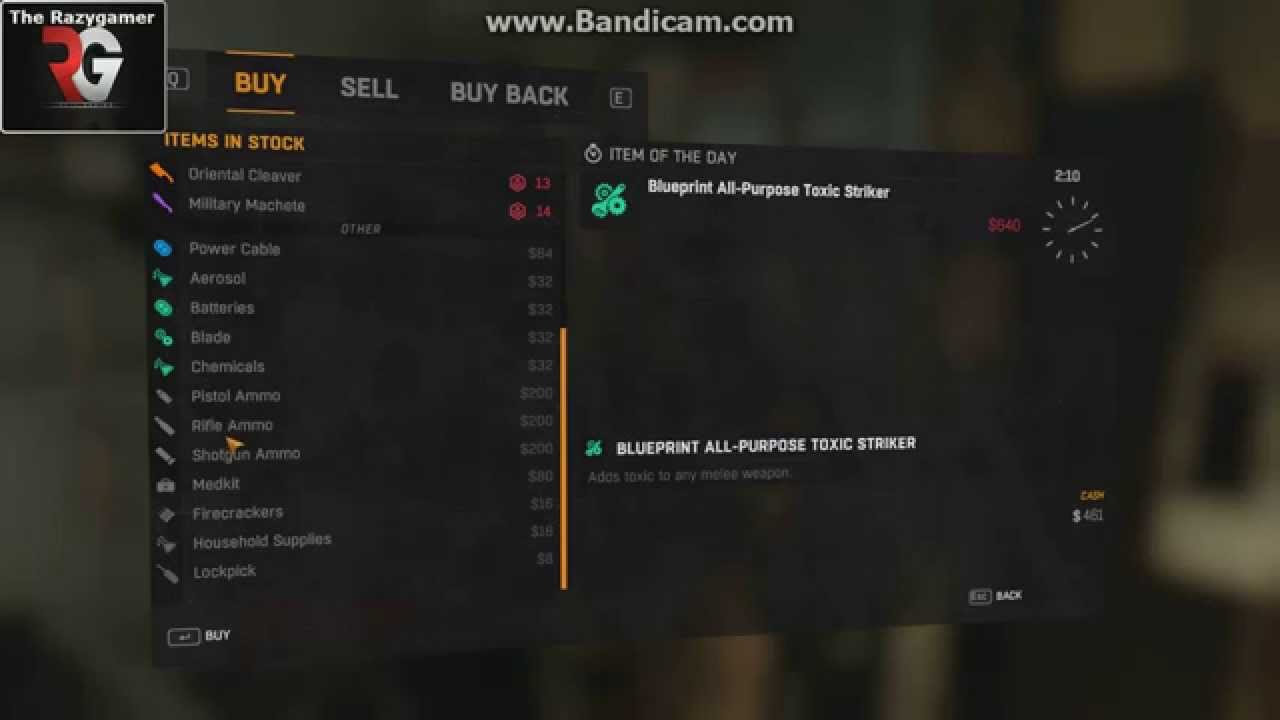 Where to buy ammo for your guns, Dying Light