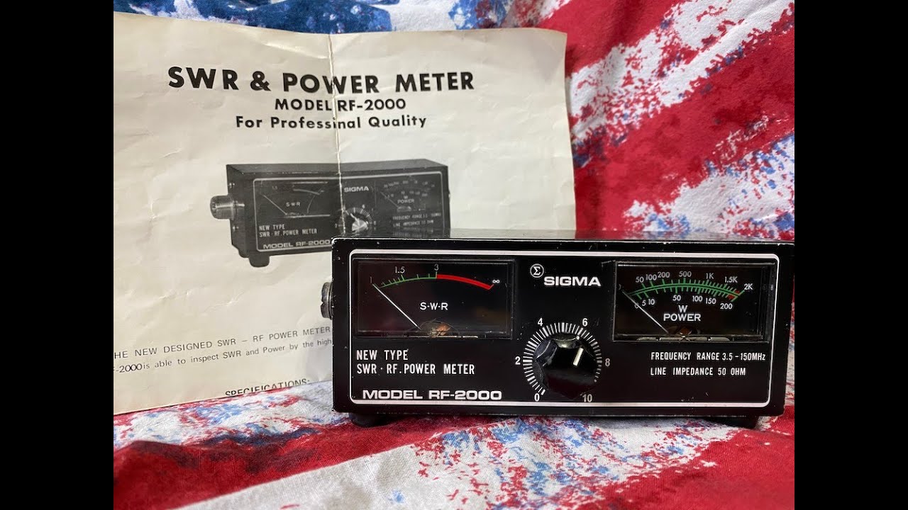 Sigma RF-2000 SWR & Power Meter (Ham CB Radio)