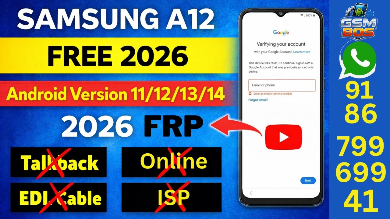 Samsung A12 FRP Bypass 2026 | Chimera Tool | Works on All Android Versions | New Method