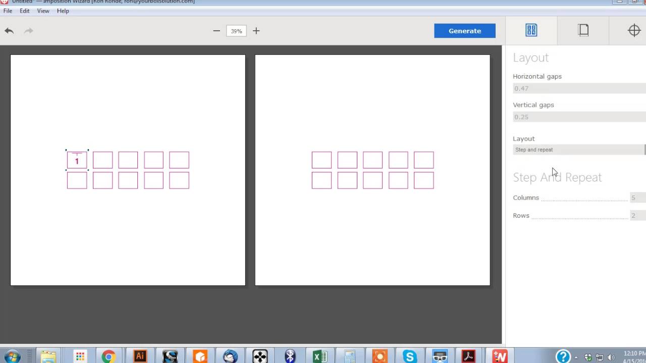 Imposition Setup tutorial