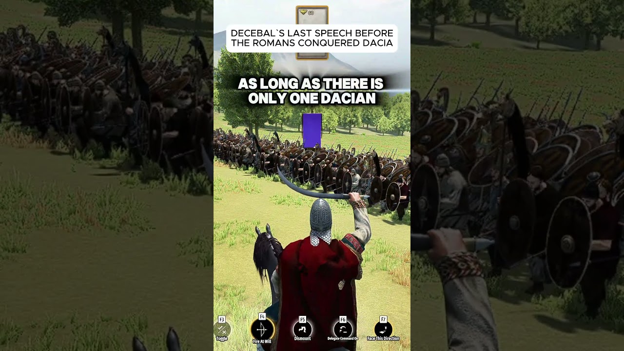 Decebals last speech in Bannerlord remake | Subscribe for a free fief  #gaming