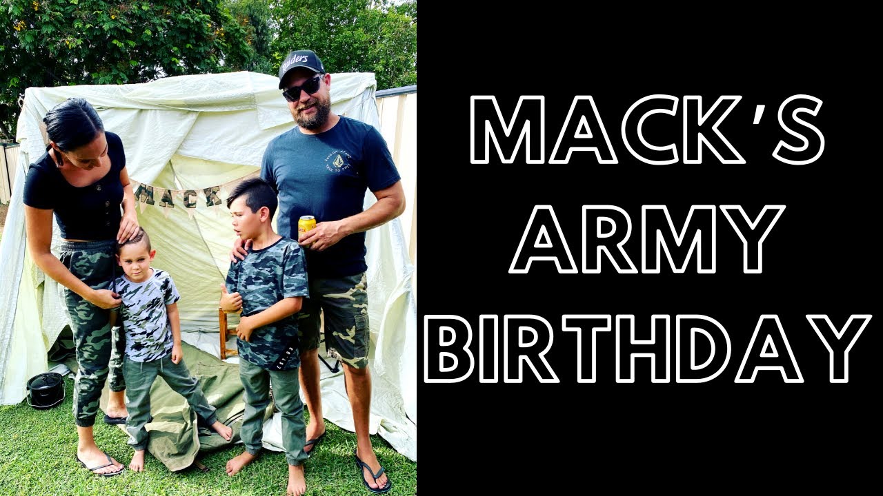 ARMY BIRTHDAY PARTY! My Mack turns 5!
