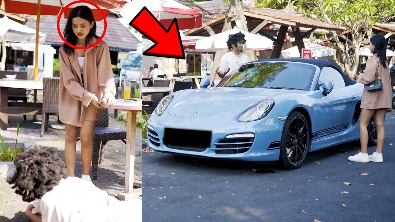 This girl was shocked to be taken home by a homeless person in a PORSCHE !!?