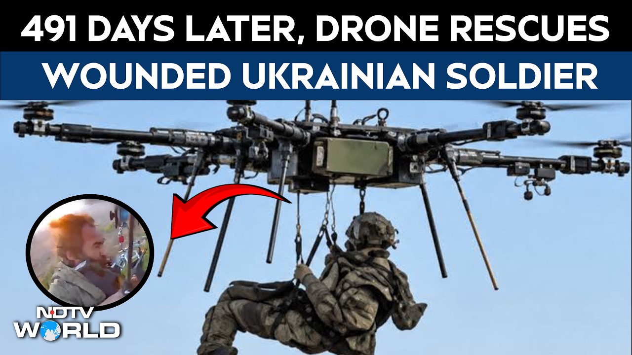 Ukraine War | Wounded Ukrainian Soldier Rescued by Aerial Drone After 491 Days on Position