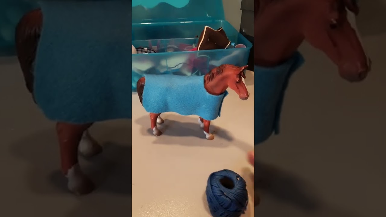 tutorial na derkę dla figurek koni