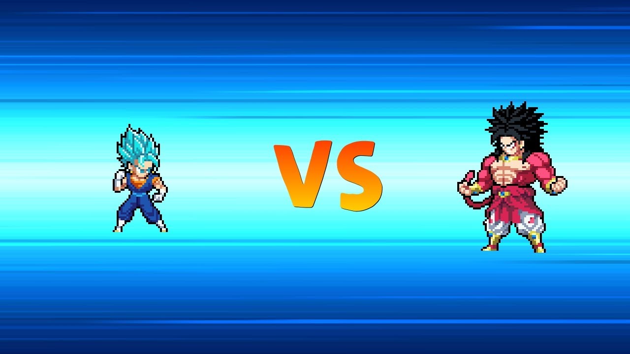 (Vegetto SSJ Blue vs Broly SSJ4 Legendario) Power Warriors 