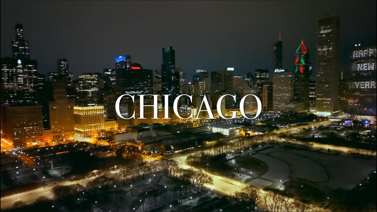 Chicago 4K Drone Night Tour | A Cinematic Tour through The Windy City🌃 | Road to 100 