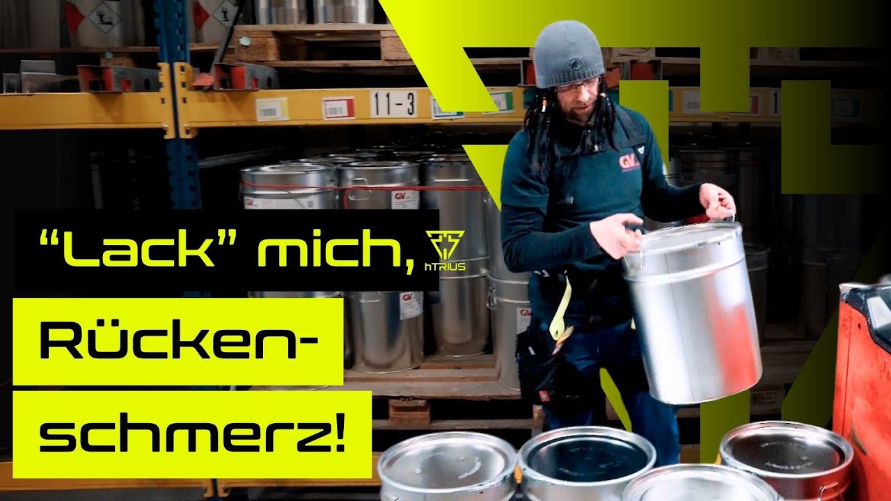 Industrie | Mitarbeiter der Firma GV Lacke sagen Rückenschmerzen den Kampf an, dank Exoskelett