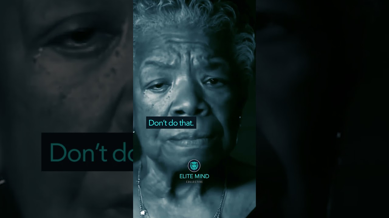 The power of words - Maya Angelou.