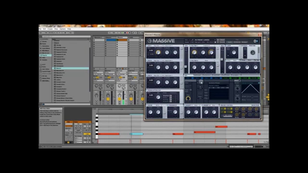 NI Massive Psytrance Acid Bass Tutorial