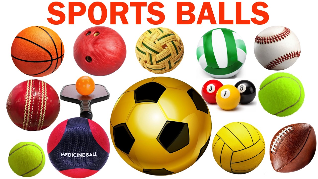 Sport Balls Names | Learn 25 Sports Ball Names for Kids  #sportsballs #sports #kids