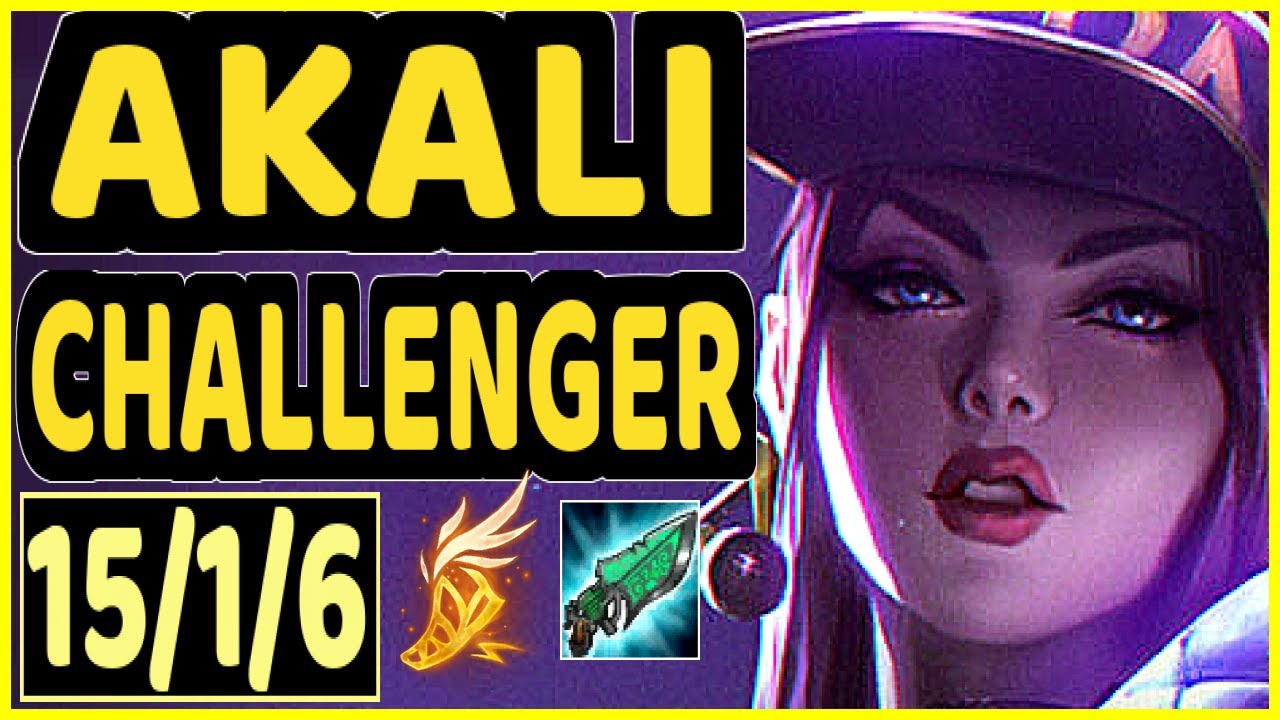 XKENZUKE (AKALI) - 15/1/6 KDA CHALLENGER GAMEPLAY - EUW