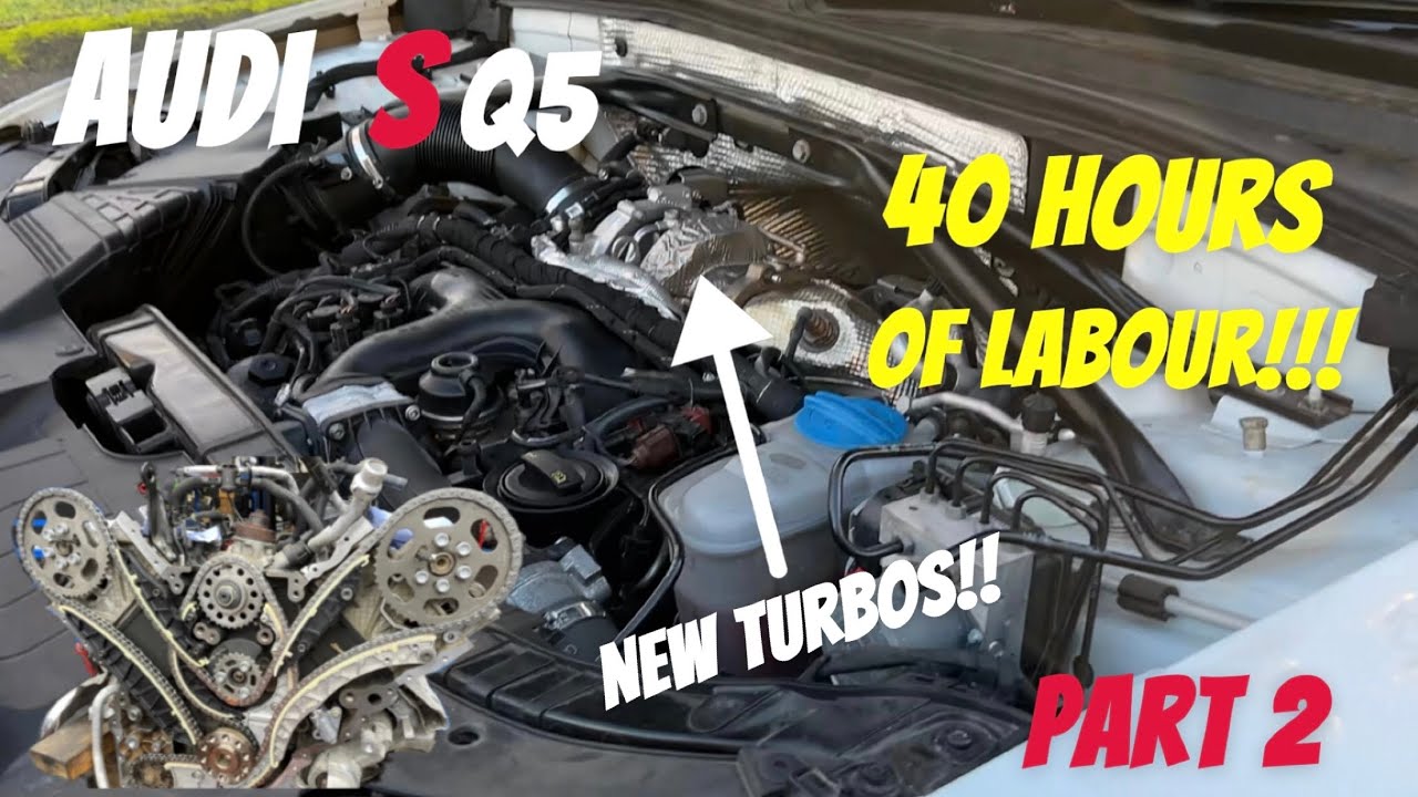 Audi SQ5 Engine Rebuild Part 2: Timing Chains, Turbo Replacement & Walnut Blasting