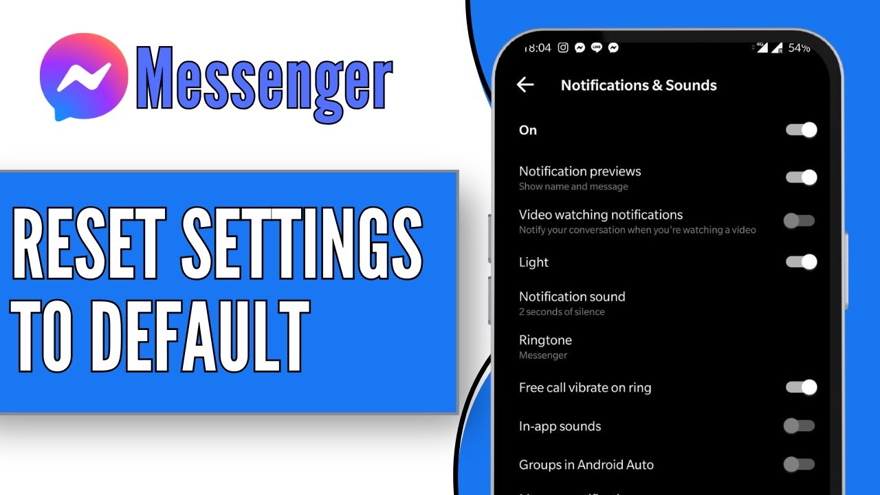 How To Reset Settings To Default in Messenger (2024)