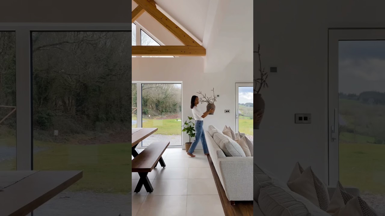 Open plan kitchen dining and living room