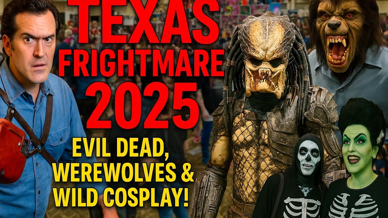 Texas Frightmare Weekend 2025 Vlog | Evil Dead, Predator, Werewolves & Wild Horror Cosplay!