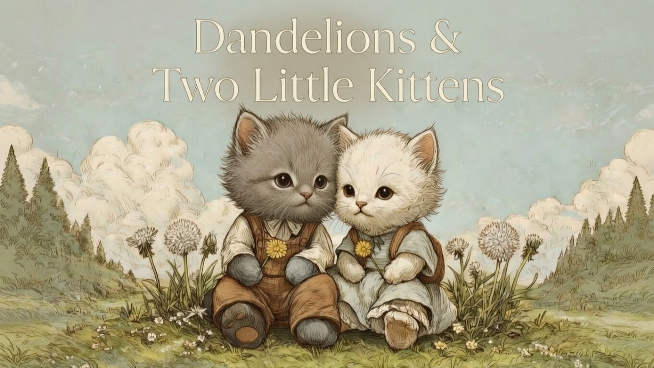 Dandelions & Two Little Kittens 🌼 Cozy Spring Tale