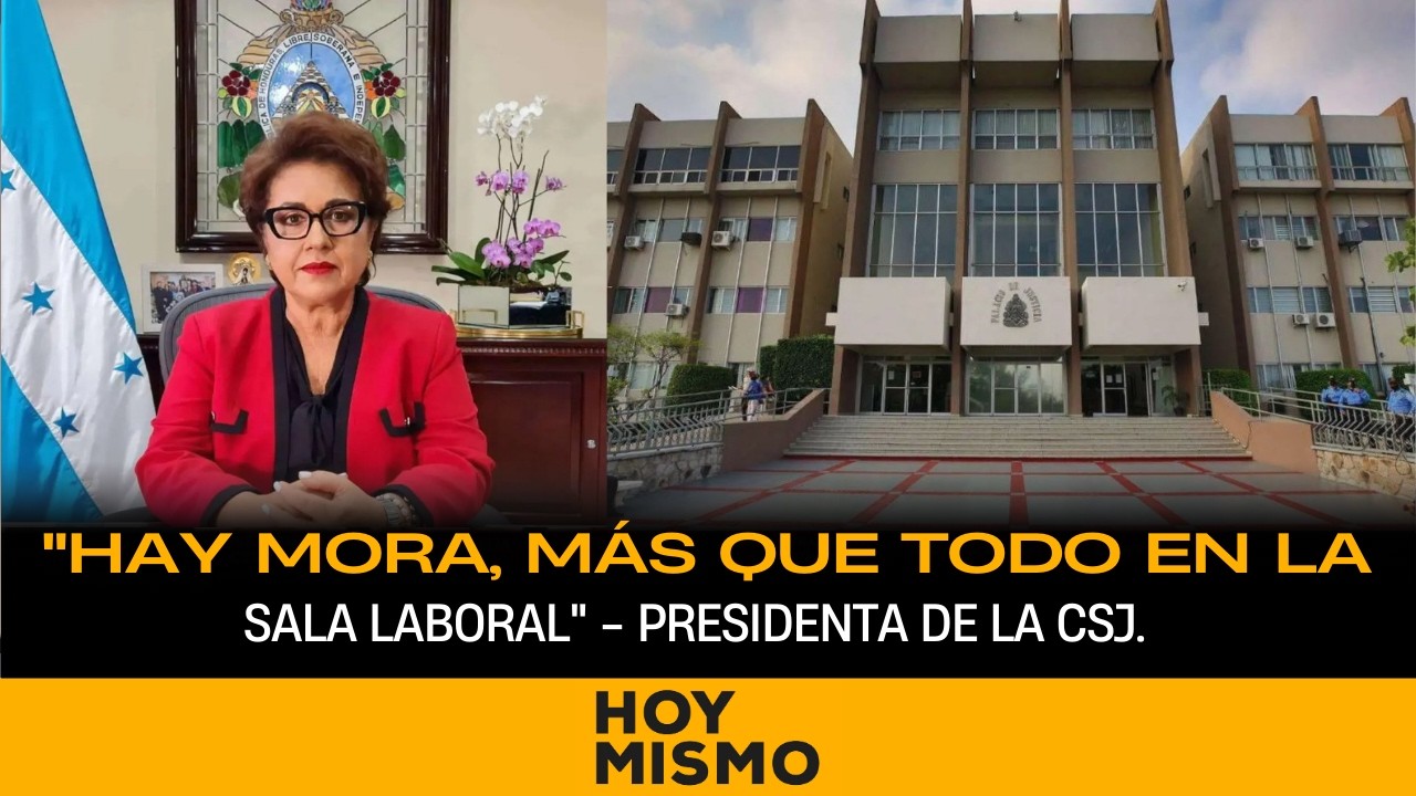 “Hay mora, más que todo en la sala laboral” -Rebeca Ráquel Obando, presidenta de la CSJ.