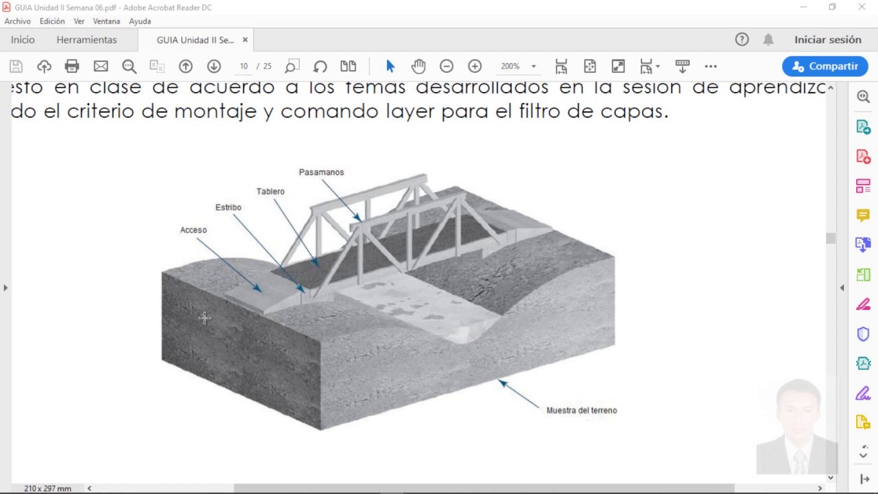 PUENTE PEATONAL AUTOCAD 3D