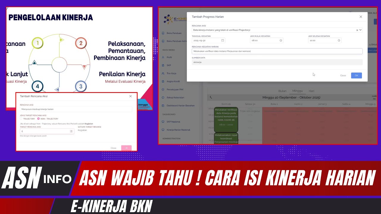 🔴TUTORIAL MENGISI KINERJA HARIAN PADA LAYANAN E KINERJA BKN | 2026 SEMUA ASN MENGISI KINERJA HARIAN
