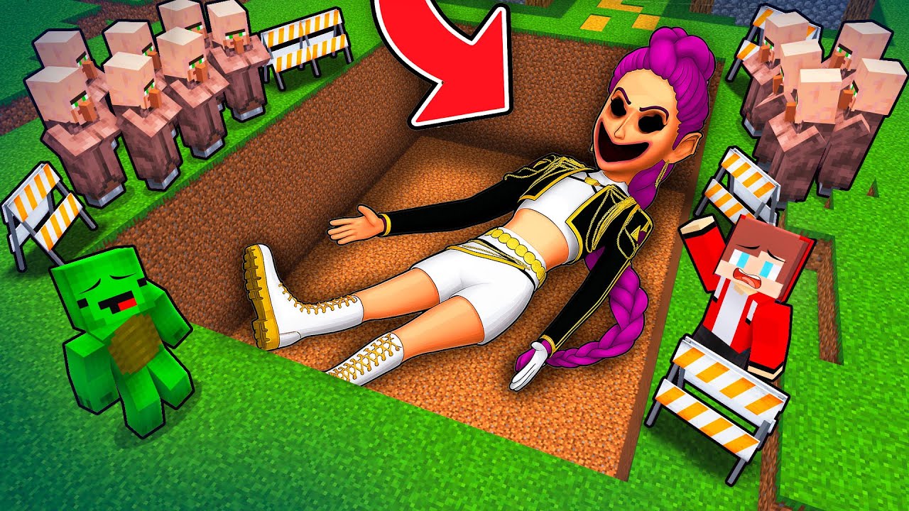 JJ and Mikey Found SCARY RUMI GRAVE in Minecraft?! - Maizen