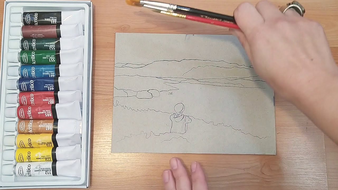 2. Pintado de paisaje fauvista