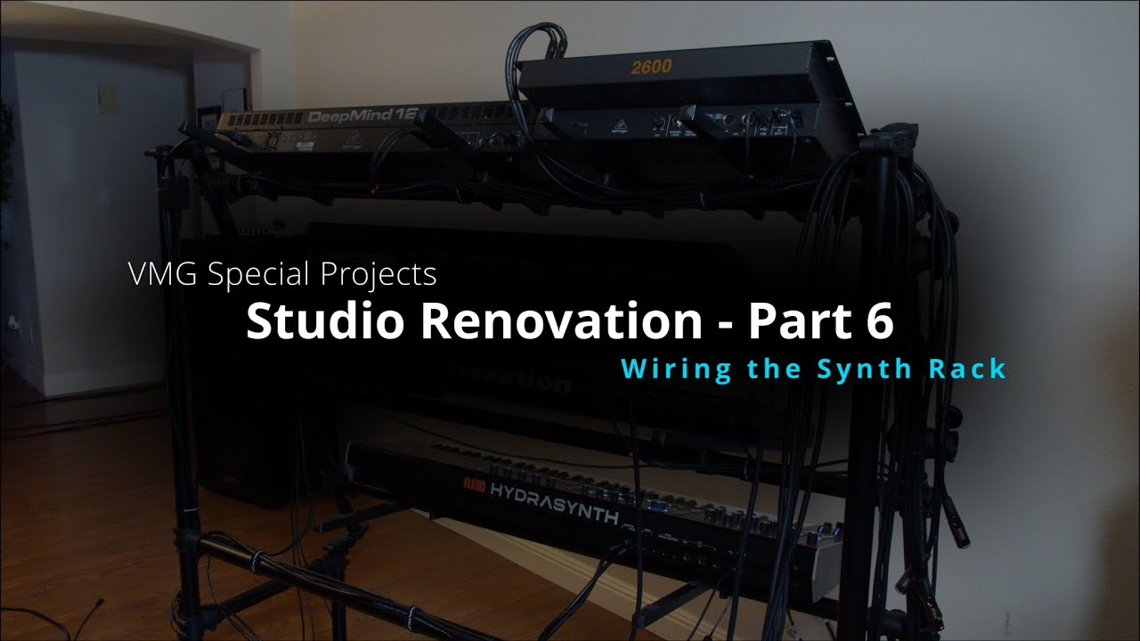 Projects - Studio Renovation Part 6: Wiring the Synth Racks for Mobility
