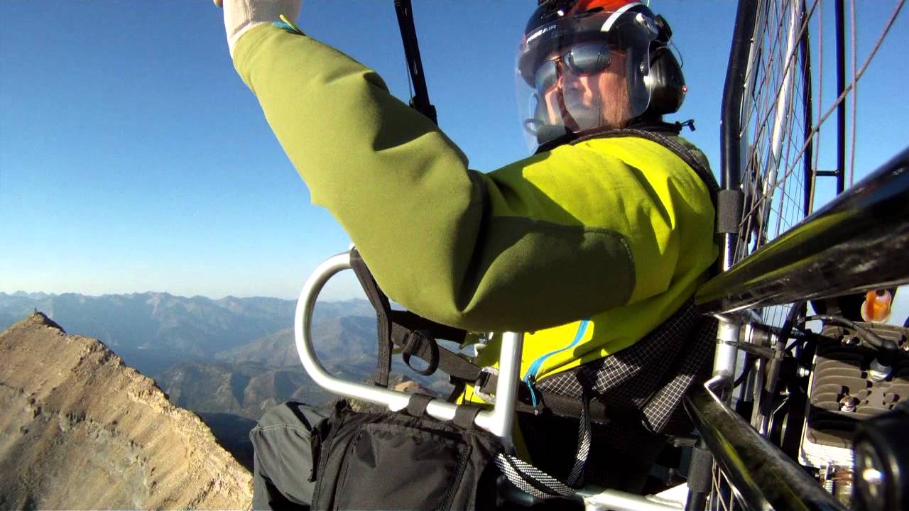 Incredible Paragliding Paramotor Soaring!!! XS Blacklight Paraglider Flies Mount Timp With Style!!