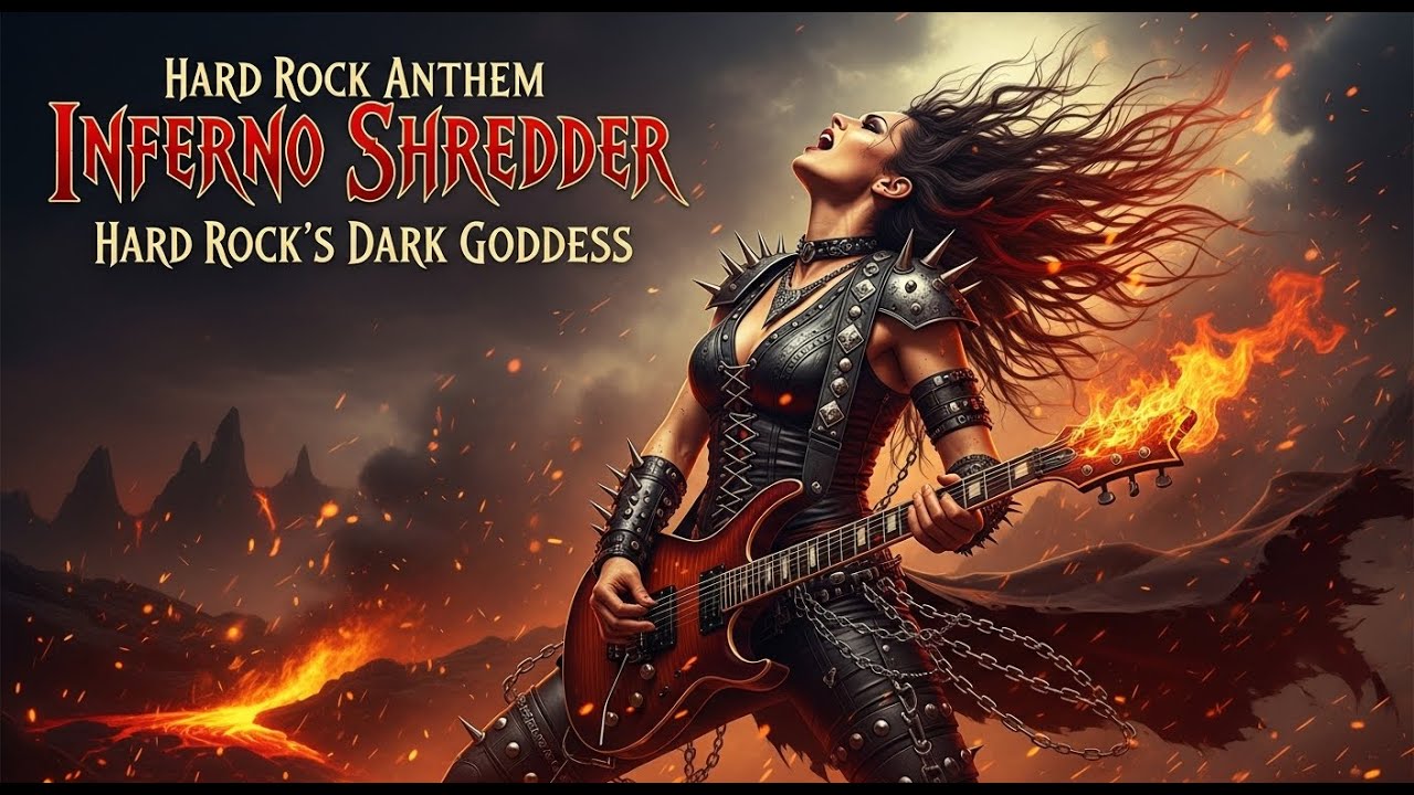 Hard Rock Anthem 🔥 Inferno Shredder – Hard Rock’s Dark Goddess