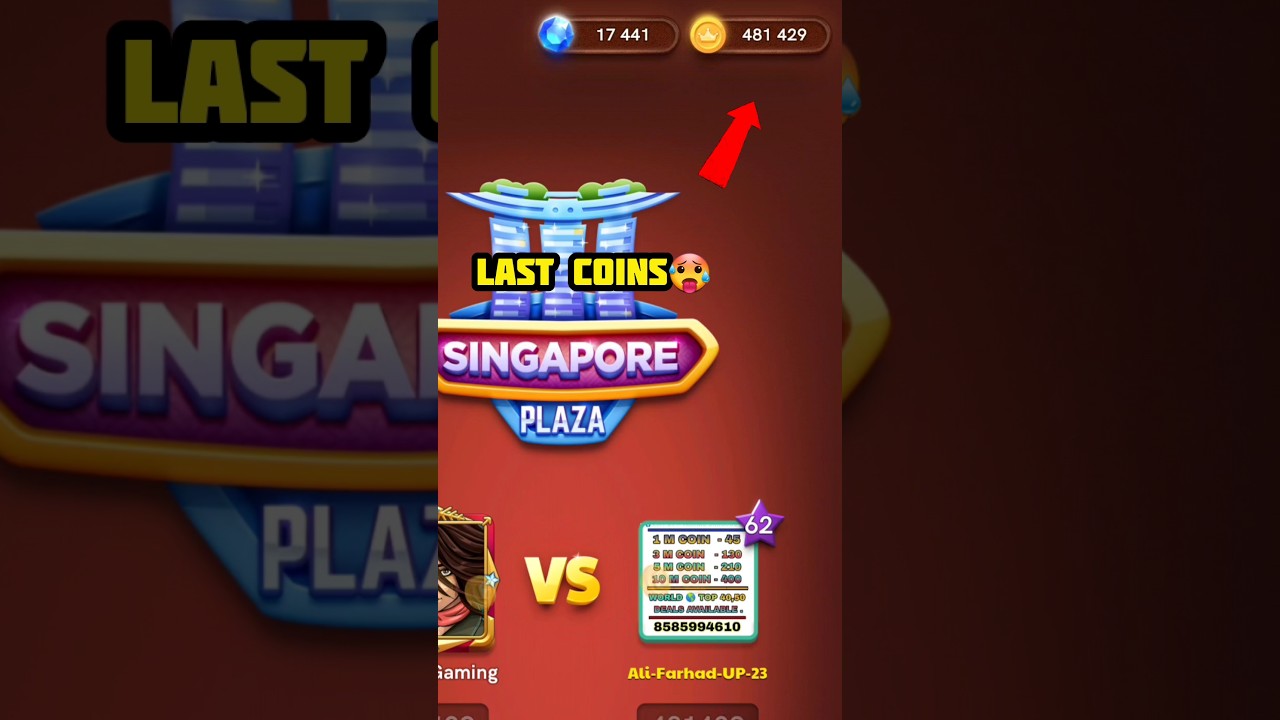 Last Coin in my id 😭🙏 #carrompool #shortsvideo #shorts