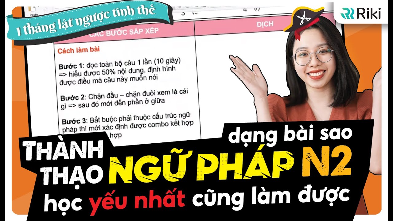 Học tủ NGỮ PHÁP N2 DẠNG BÀI SAO giúp tăng 20 điểm JLPT và rút ngắn thời gian làm bài