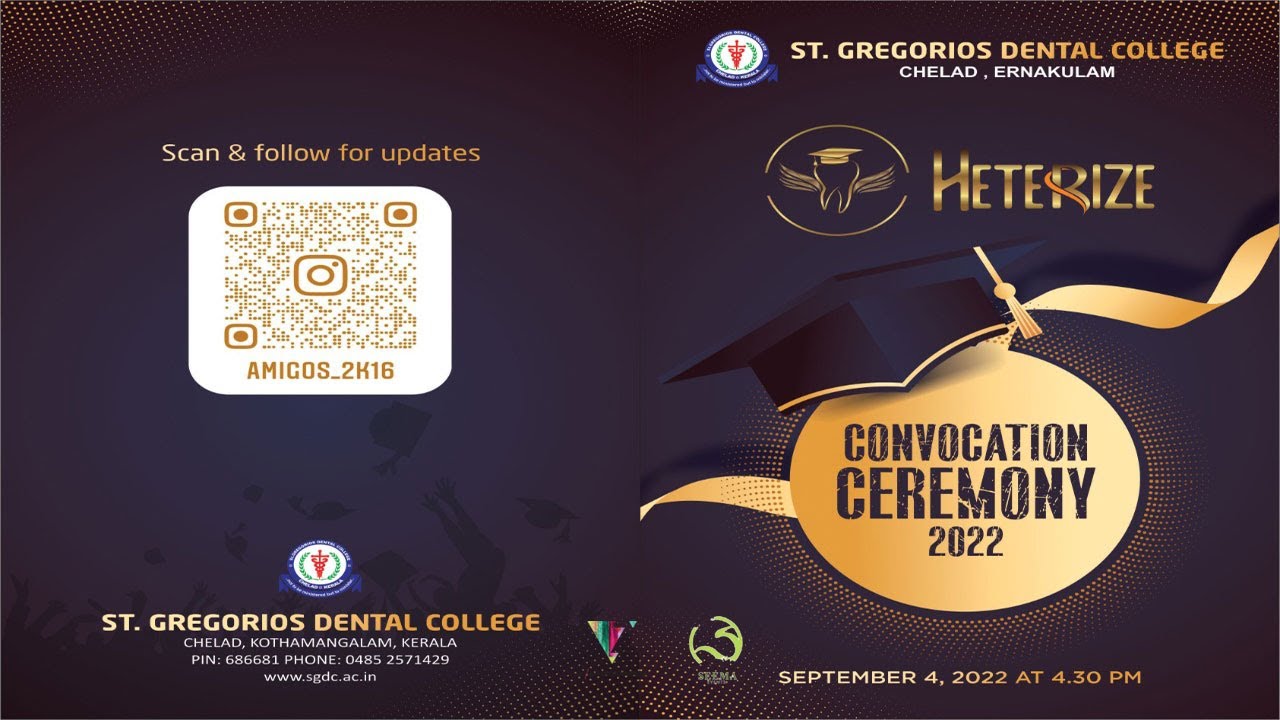 CONVOCATION CEREMONY | ST GREGORIOS DENTAL COLLEGE | V7 ENTERTAINMENTS
