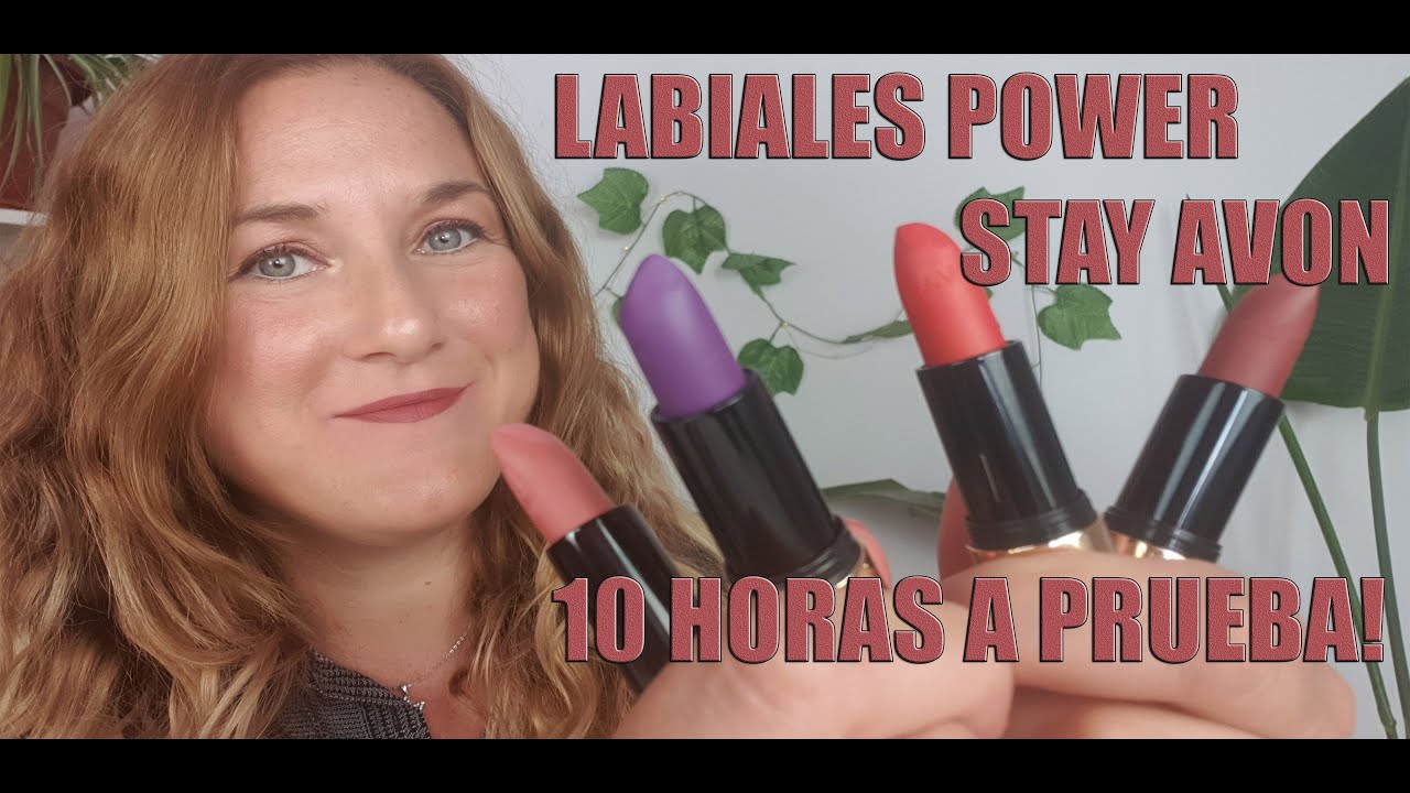 LABIALES POWER STAY AVON / 10 HORAS DE DURACIÓN / RESEÑA Y REVIEW / A PRUEBA 💄