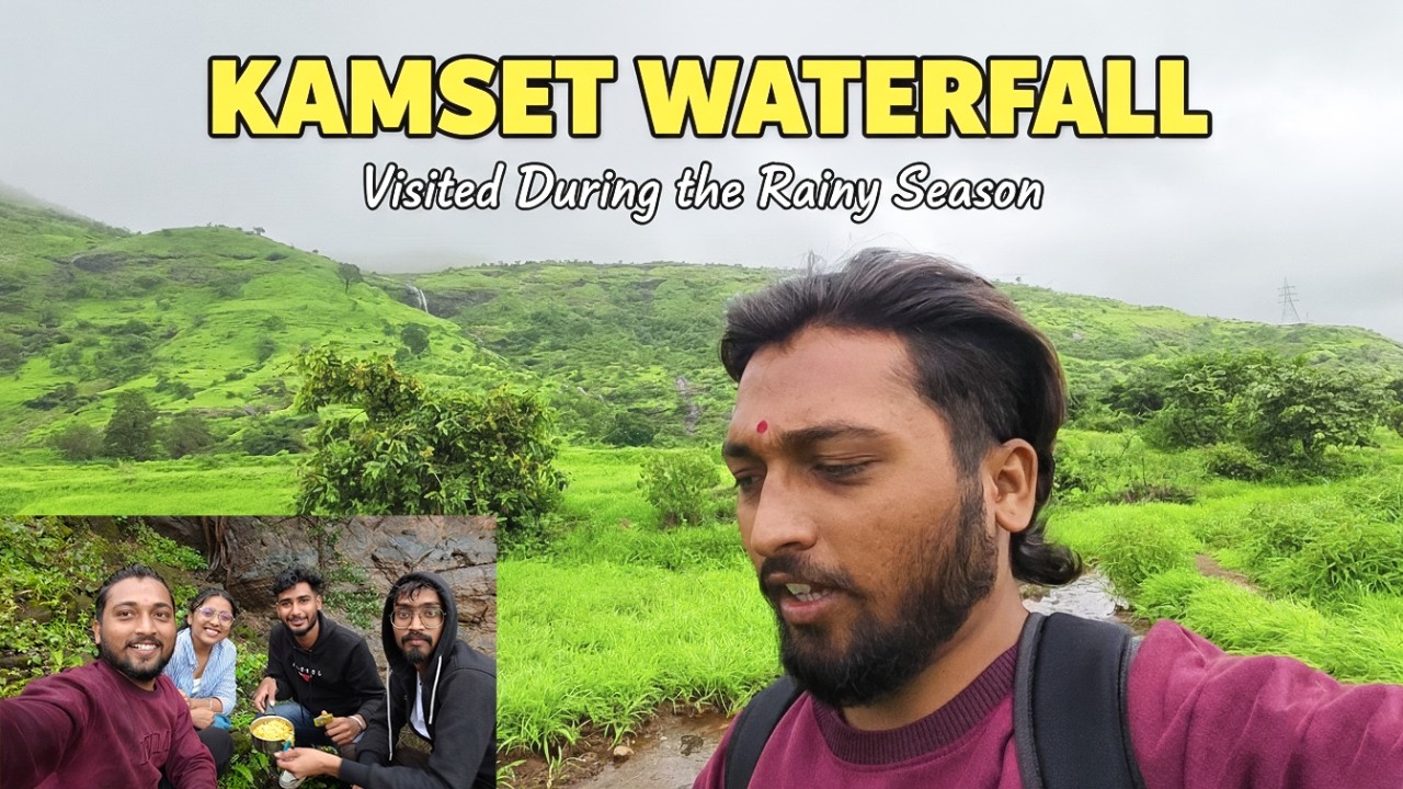 दुचाकीवरून कामशेतच्या धबधब्यात! | एका दिवसाची पावसाळी राईड 🌧️🏍️