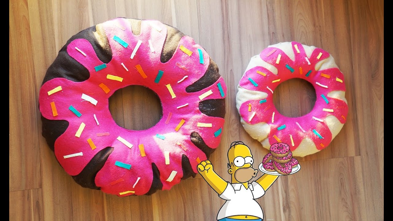 DIY: ALMOFADA DE DONUTS SEM COSTURA
