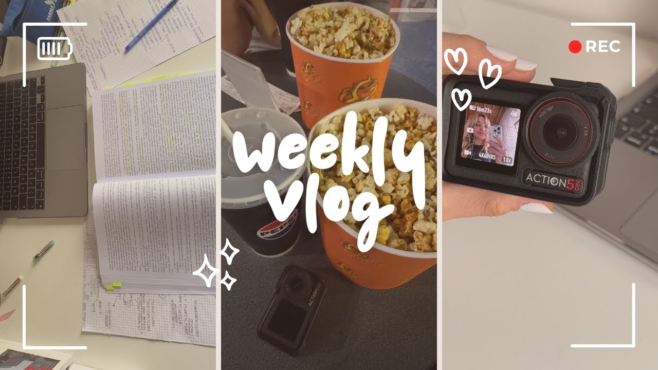 weekly vlog | 📷🎵 🌱 unboxing Dji Action 5 pro, uni life, first singing lesson