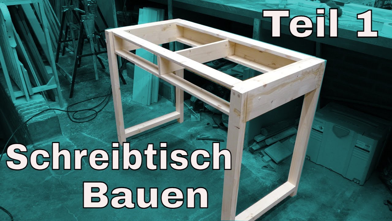 ECHTHOLZ  Schreibtisch unter 60 Euro selbst  bauen