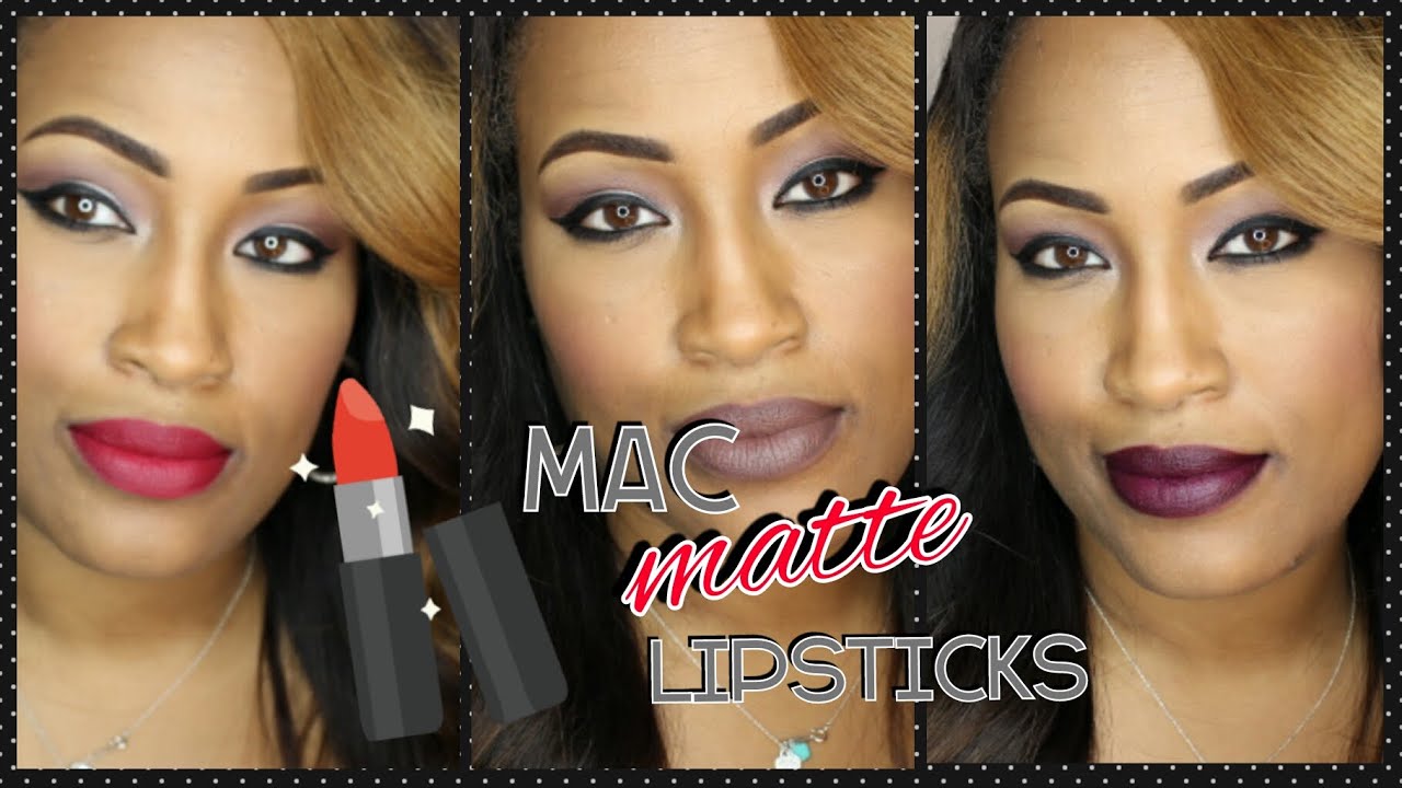 Mac Matte Lipstick Swatches!!!!