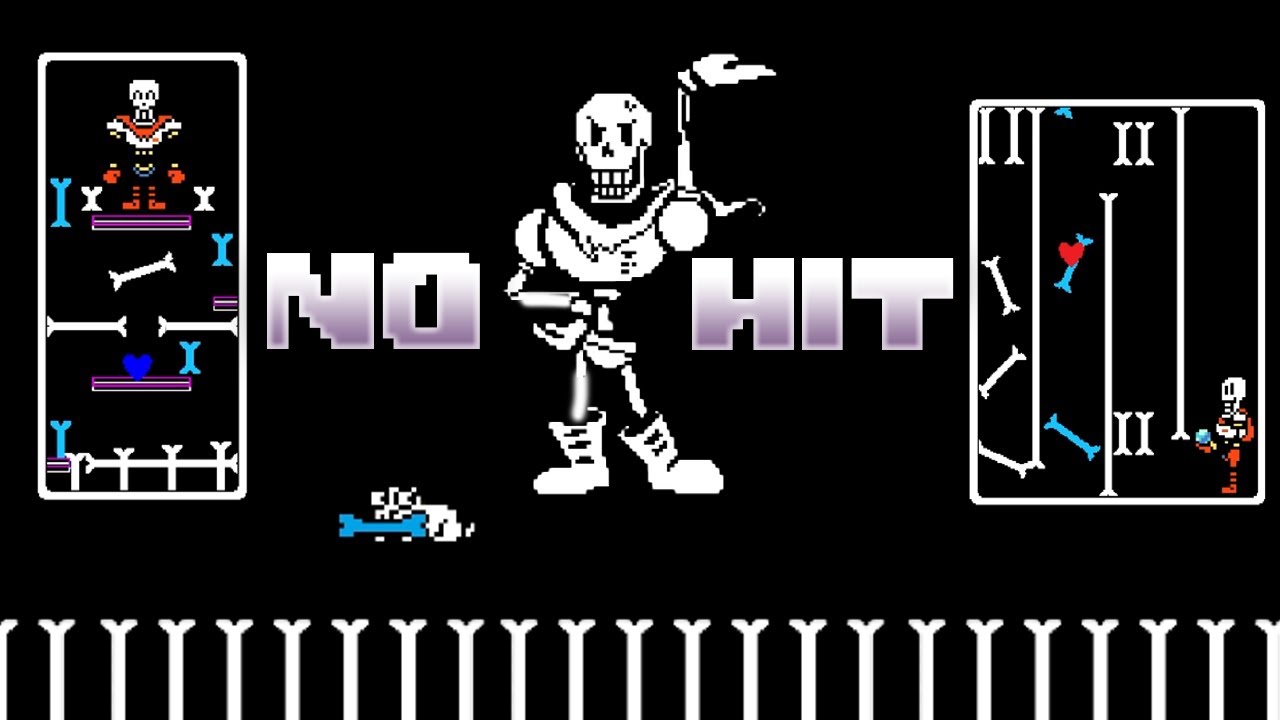 [No Hit] Undertale Hard Mode? - Papyrus Fight Remastered By Azzy