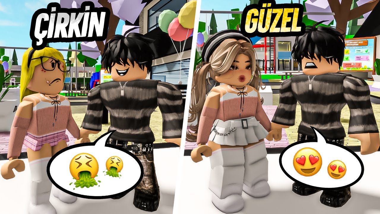 BROOKHAVENDA ÇİRKİN OLUP SONRADA GÜZELLEŞTİM ROBLOX BROOKHAVEN🏡RP