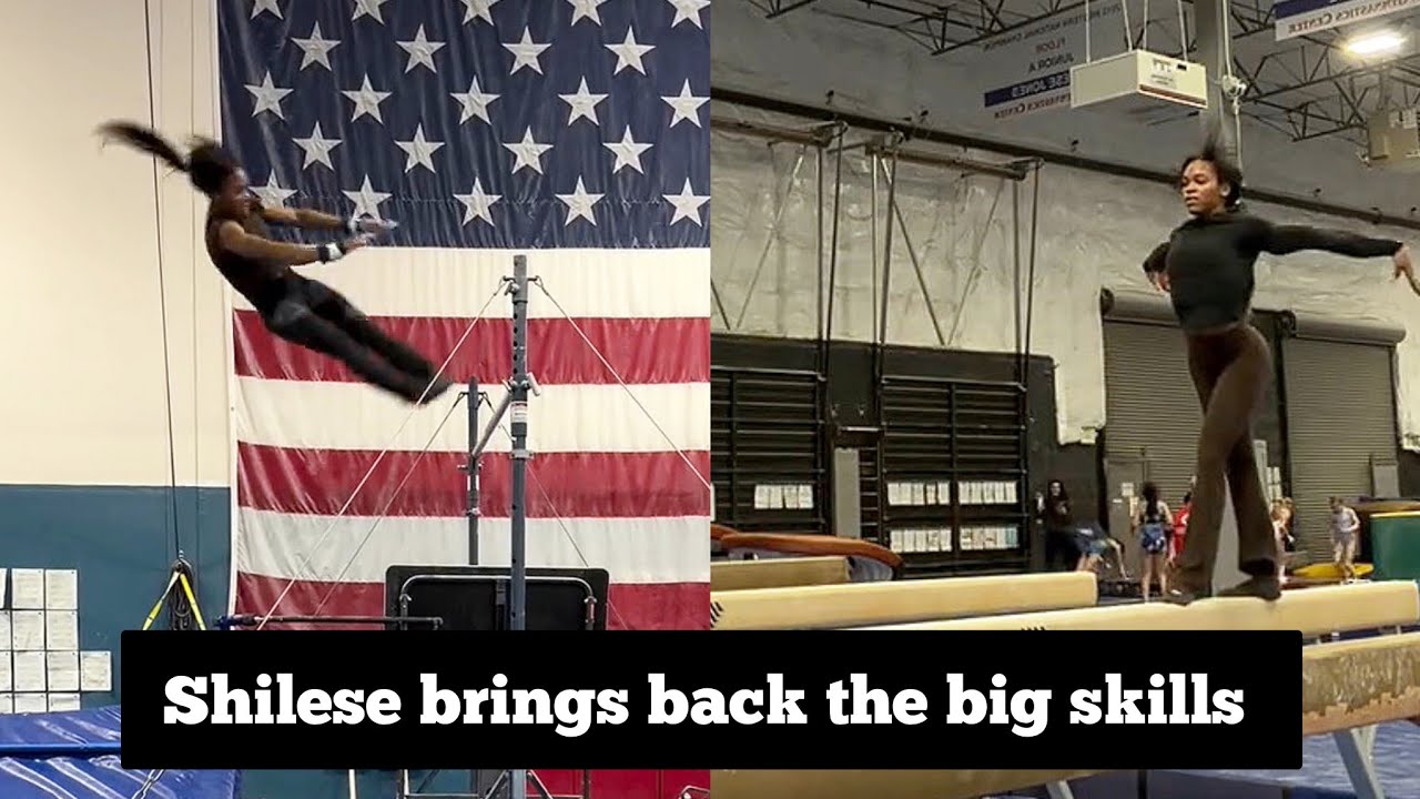 Shilese Jones is BACK Training Elite Gymnastics Skills in 2026