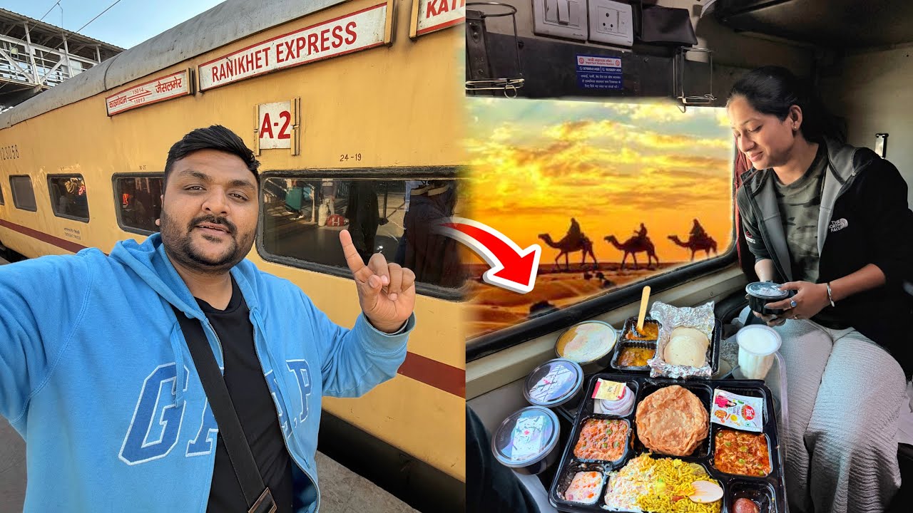 15013 Ranikhet Express Jaisalmer to Delhi Journey || Ordered Delicious Food on Train at your seat 🚂