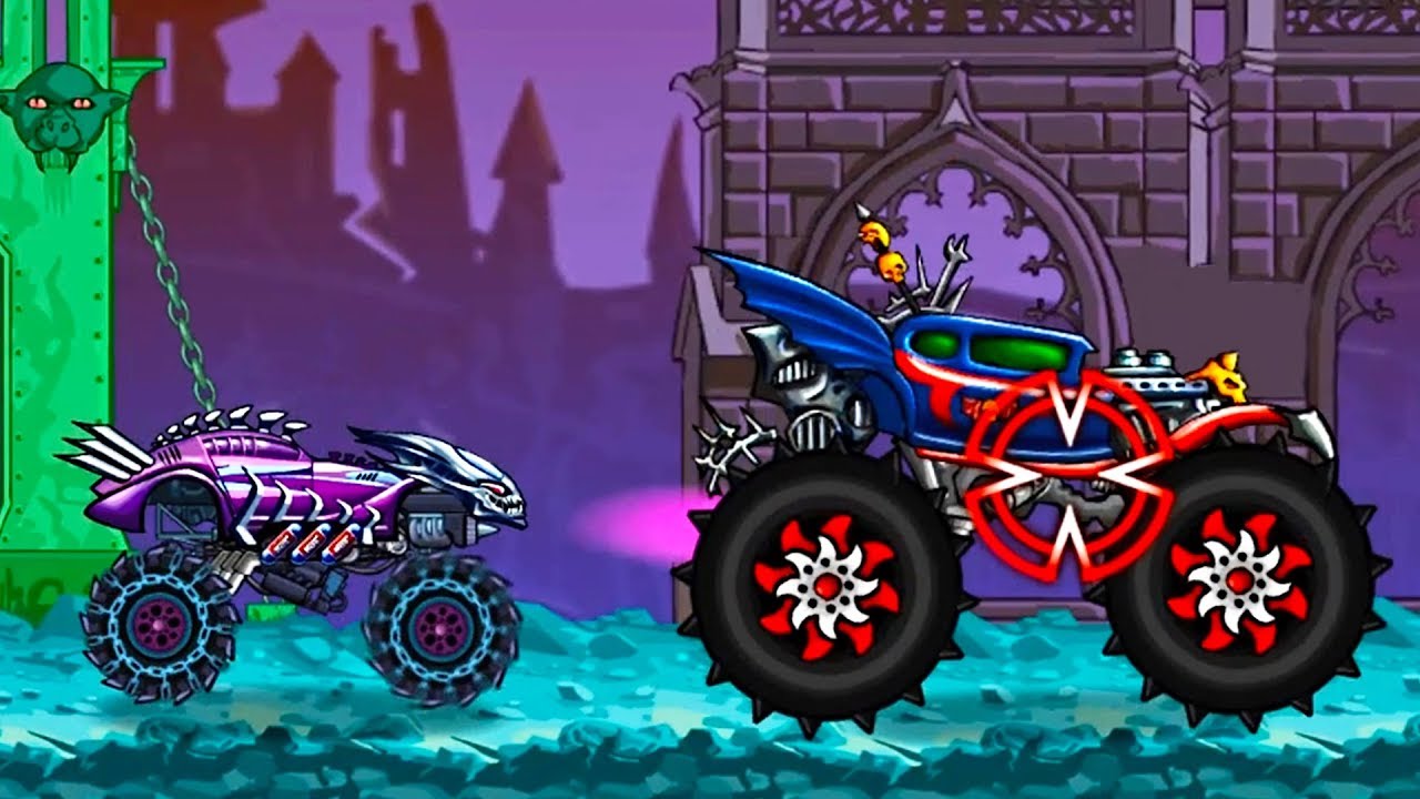 ALIEN Monster Truck! Boss TRANSYLVANIA - Mad Truck Challenge Racing