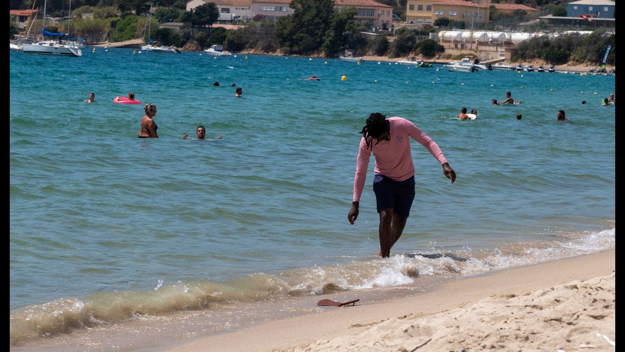 A day at the beach in Ajaccio, Corsica