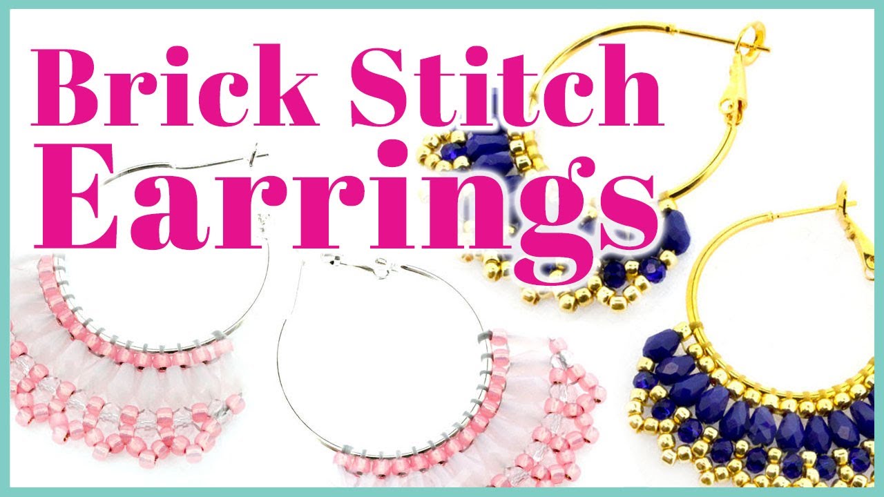 Brick Stitch on a Hoop Earring Tutorial