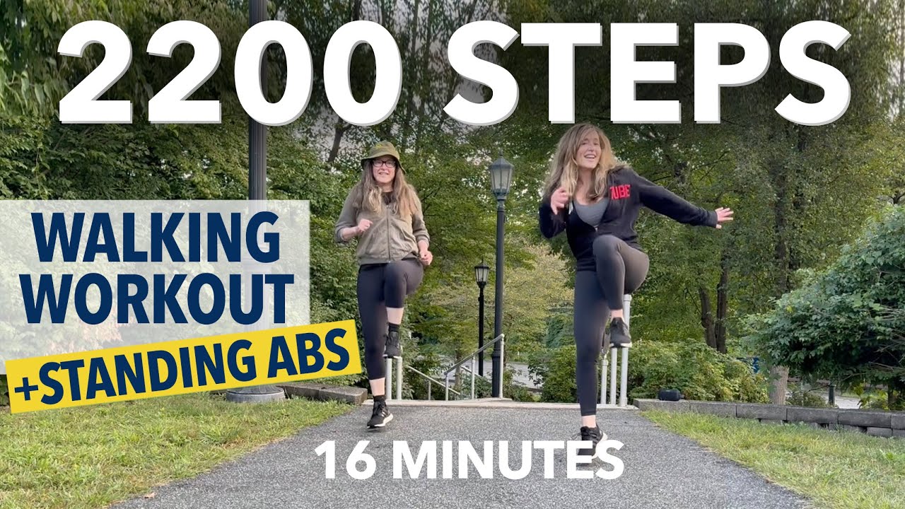 Fun Walking Working #33 + Standing Abs (16 MIN) Awesome Club Mix