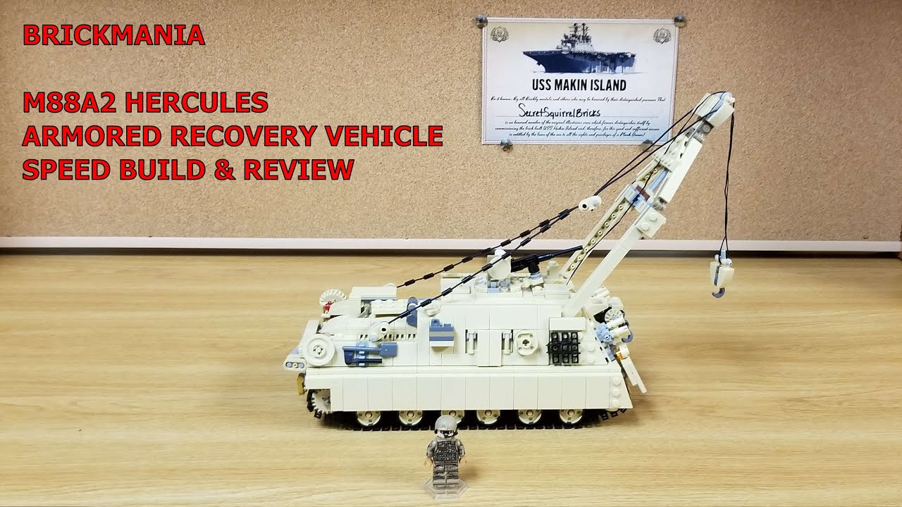 BRICKMANIA M88A2 HERCULES - ARMORED RECOVERY VEHICLE, SPEED BUILD & REVIEW