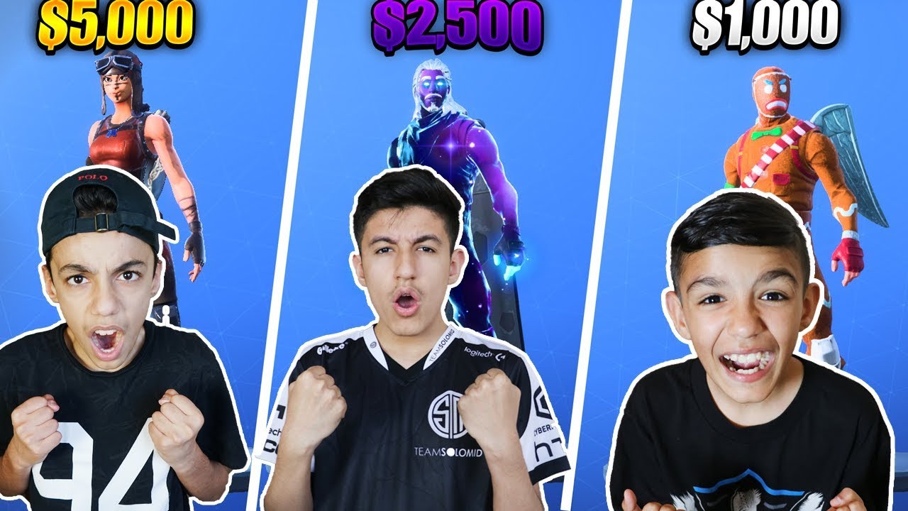 Fortnite Skin Wars With Brothers! Our INSANELY RARE Fortnite Skin Collection!